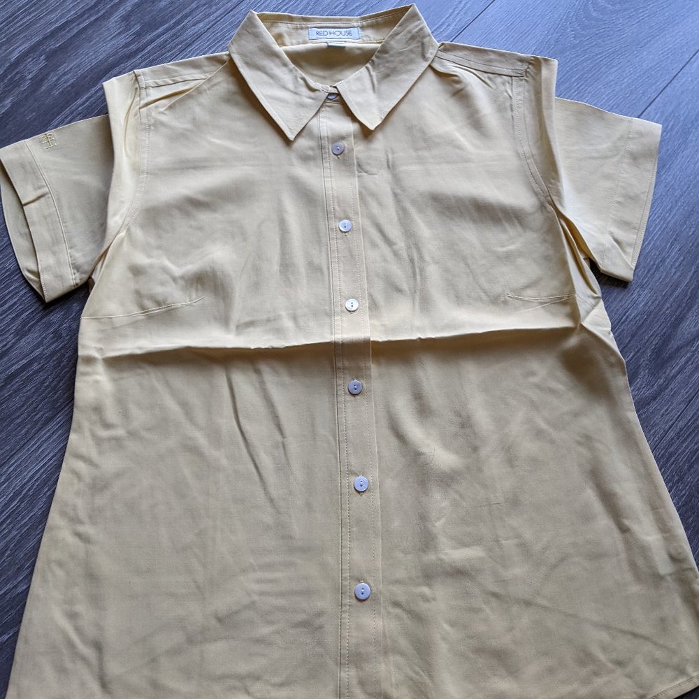 Red House Women's Button Down Shirt 100% Silk